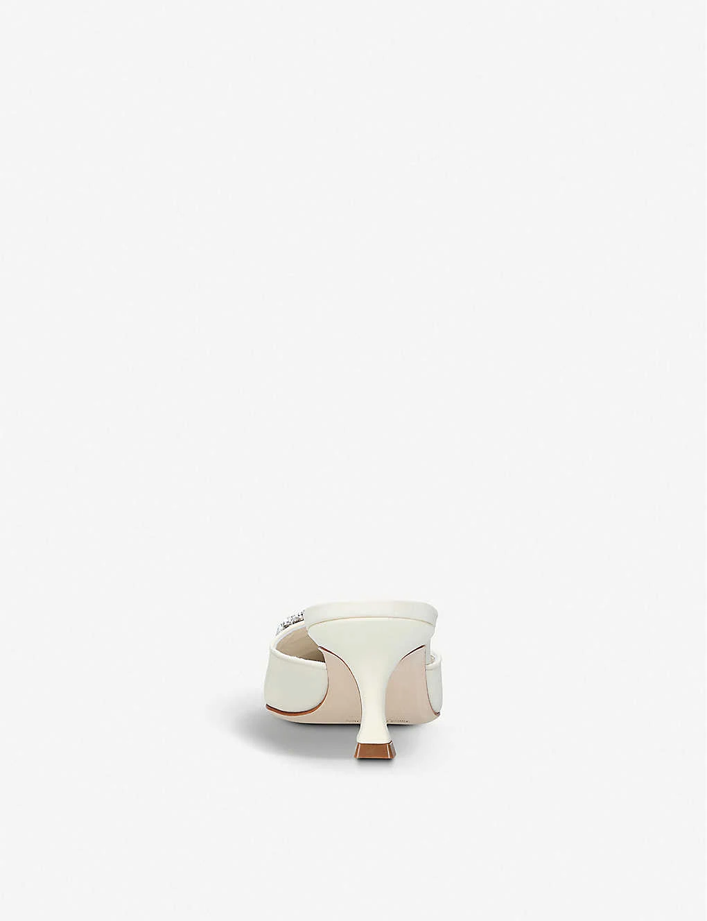 Manolo Blahnik Maysale Bride Silk And Leather Heeled Mules 2 Manolo Blahnik Maysale Bride Silk And Leather Heeled Mules - Image 2