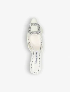 Manolo Blahnik Maysale Bride Silk And Leather Heeled Mules 7 Manolo Blahnik Maysale Bride Silk And Leather Heeled Mules -Manolo Blahnik Store 5151 10004 1642041609 BONE ALT03