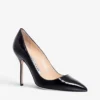 Manolo Blahnik BB 105 Point-toe Leather Courts