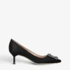 Manolo Blahnik Hangisi 50 Swarovski Crystal-embellished Satin Pumps