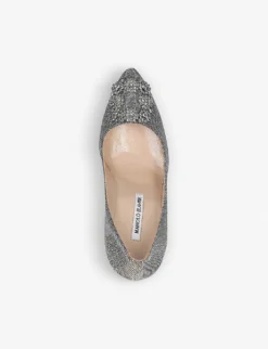 Manolo Blahnik Hangisi 105 Notturno Swarovski Crystal-embellished Courts 7 Manolo Blahnik Hangisi 105 Notturno Swarovski Crystal-embellished Courts -Manolo Blahnik Store 5151 10004 5867367609 SILVERCOM ALT03