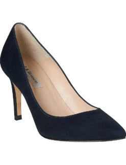 Floret Suede Court Shoe -Manolo Blahnik Store 524 10018 0110501051485416 BLUNAVY ALT02