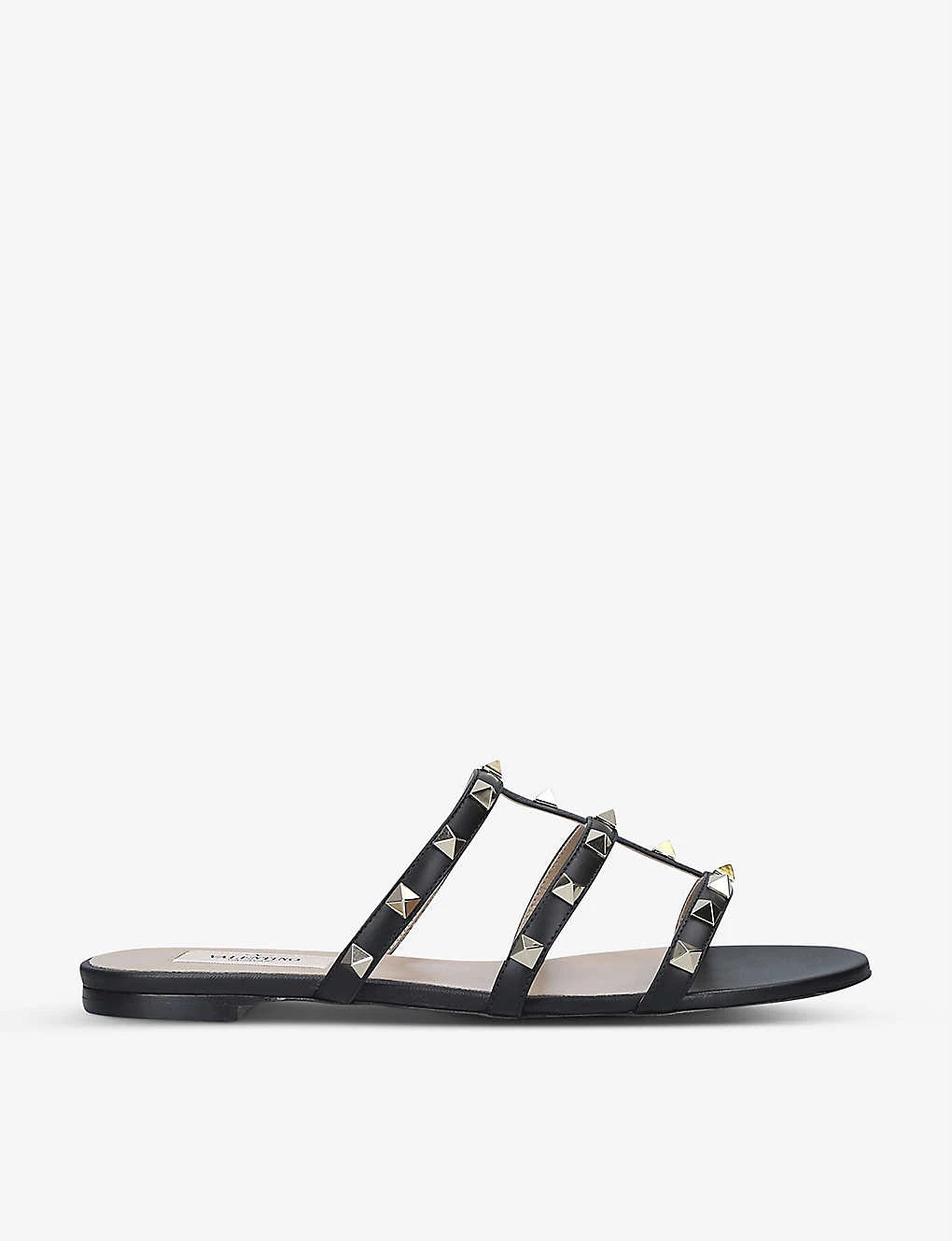 Valentino Garavani Rockstud Leather Sliders 1 Valentino Garavani Rockstud Leather Sliders