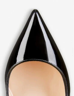 Christian Louboutin Pigalle 85 Patent-leather Courts -Manolo Blahnik Store 684 10145 1100382BK01 BLACK ALT04