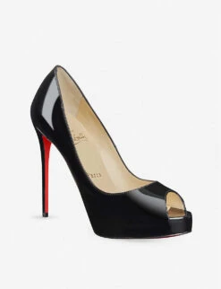 Christian Louboutin New Very Prive 120 Patent-leather Courts 9 Christian Louboutin New Very Prive 120 Patent-leather Courts -Manolo Blahnik Store 684 10145 1150600BK01 BLACK ALT03
