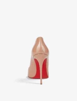 Christian Louboutin Hot Chick 100 Patent-leather Courts -Manolo Blahnik Store 684 10145 1190911 NUDE ALT02