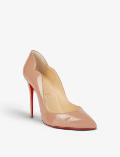 Christian Louboutin Hot Chick 100 Patent-leather Courts -Manolo Blahnik Store 684 10145 1190911 NUDE ALT03
