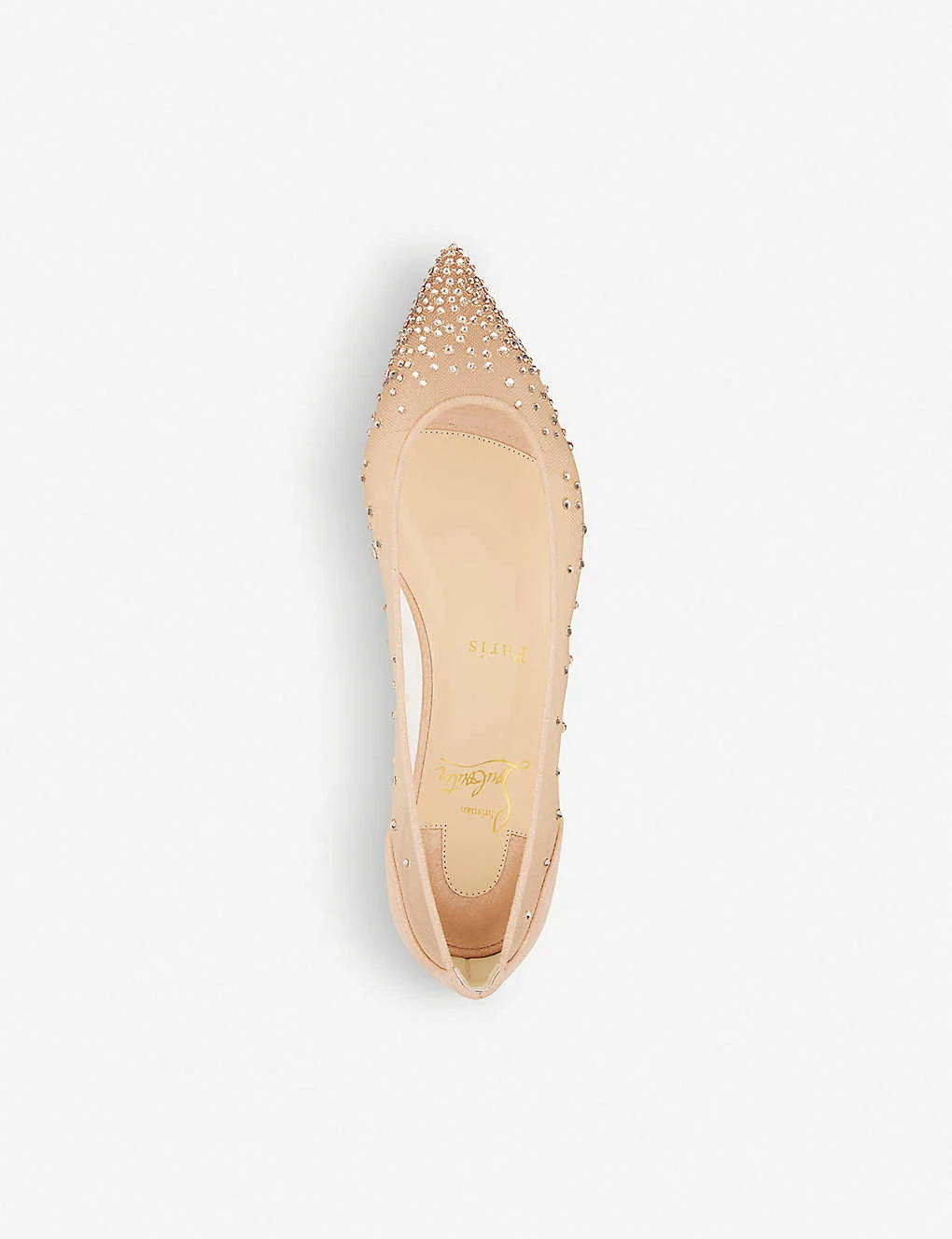 Christian Louboutin Follies Strass Flat Rete/suede 2 Christian Louboutin Follies Strass Flat Rete/suede - Image 2