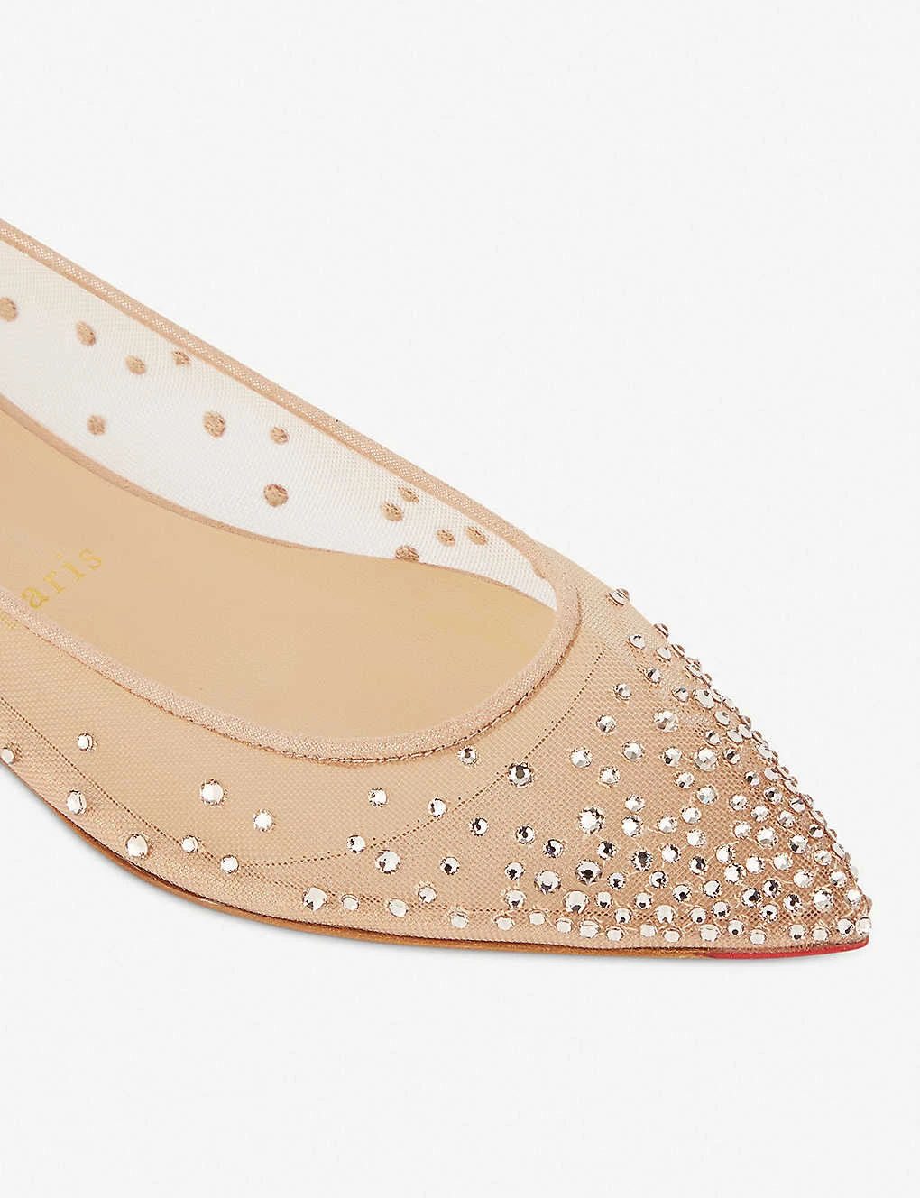 Christian Louboutin Follies Strass Flat Rete/suede 4 Christian Louboutin Follies Strass Flat Rete/suede - Image 4