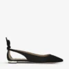 Aquazzura Deneuve Suede Ballet Pumps