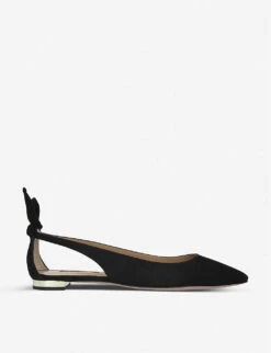 Aquazzura Deneuve Suede Ballet Pumps