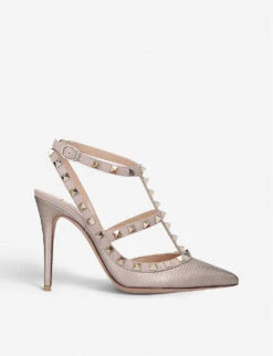 Valentino Garavani Rockstud 100 T-bar Leather Courts