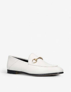 Gucci Brixton Collapsible Leather Loafers 6 Gucci Brixton Collapsible Leather Loafers -Manolo Blahnik Store 783 10004 7027518109 WINTERWHT ALT02