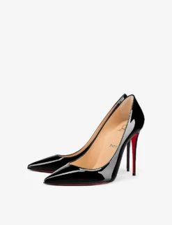 Christian Louboutin Kate 100 Patent-leather Courts -Manolo Blahnik Store R00017885 BLACK ALT04