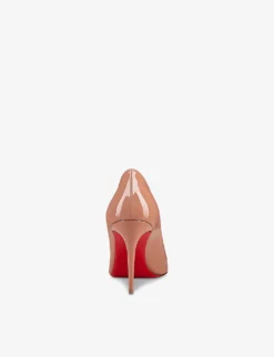 Christian Louboutin Kate 85 Patent-leather Courts 7 Christian Louboutin Kate 85 Patent-leather Courts -Manolo Blahnik Store R00017896 NUDE ALT02