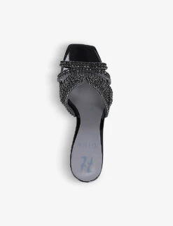 Arizona Embellished Leather Sandals -Manolo Blahnik Store R00065467 BLACK ALT03