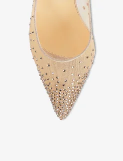 Christian Louboutin Follies Strass 85 Rete Suede Lame Versio 8 Christian Louboutin Follies Strass 85 Rete Suede Lame Versio -Manolo Blahnik Store R03681313 VERSIONLIGHTSILK ALT03
