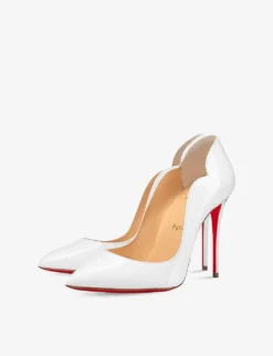 Christian Louboutin Hot Chick 100 Patent-leather Courts -Manolo Blahnik Store R03686430 BIANCO ALT02