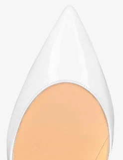 Christian Louboutin Hot Chick 100 Patent-leather Courts -Manolo Blahnik Store R03686430 BIANCO ALT03