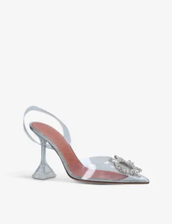 Amina Muaddi Begum Crystal-embellished PVC Heeled Courts -Manolo Blahnik Store R03748807 OTHER ALT02