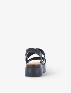 Dune Location Padded Leather Flatform Sandals -Manolo Blahnik Store R03750647 BLACKLEATHER ALT03