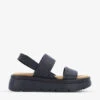 Dune Location Padded Leather Flatform Sandals