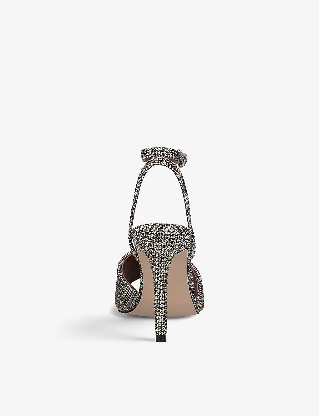 Kurt Geiger London Kensington Hounds Tooth Check Embellished Heeled Sandals 2 Kurt Geiger London Kensington Hounds Tooth Check Embellished Heeled Sandals - Image 2