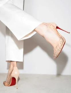 Christian Louboutin Follies Strass 100 Mesh Courts -Manolo Blahnik Store R03782129 VERSIONLIGHTSILK ALT05