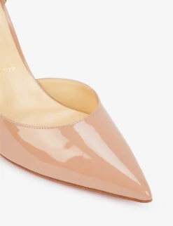 Christian Louboutin Iriza 85 Patent-leather Courts -Manolo Blahnik Store R03786028 NUDE ALT03