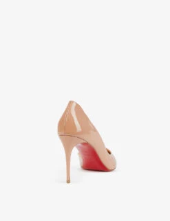 Christian Louboutin Iriza 85 Patent-leather Courts -Manolo Blahnik Store R03786028 NUDE ALT04
