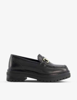 Dune Snaffle-trimmed Leather Loafers