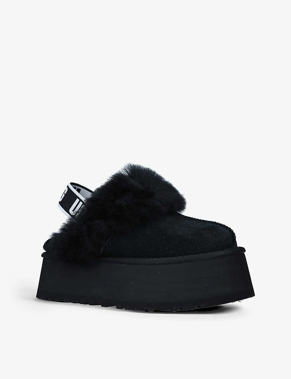 Ugg Funkette Suede And Sheepskin Platform Slippers 3 Ugg Funkette Suede And Sheepskin Platform Slippers - Image 3