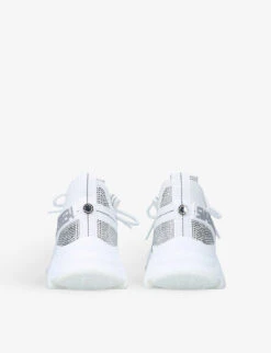 Steve Madden Maxilla-R Rhinestone-embellished Knitted Trainers -Manolo Blahnik Store R03819827 WHITE ALT04