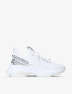 Steve Madden Maxilla-R Rhinestone-embellished Knitted Trainers