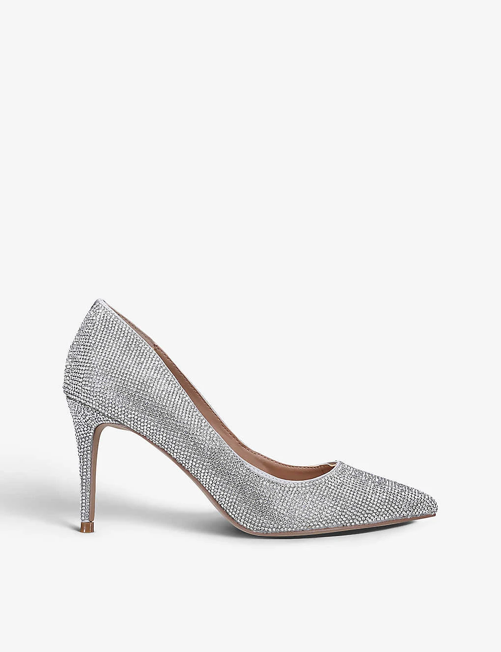 Steve Madden Lillie Rhinestone-encrusted Faux-leather Courts