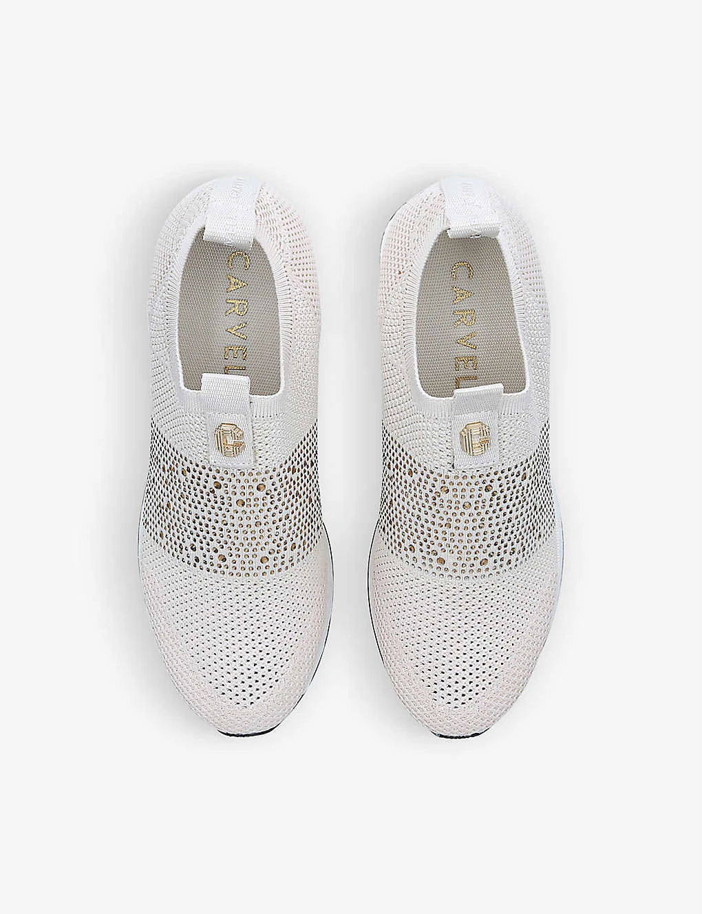 Carvela Janeiro Embellished Knitted Trainers 2 Carvela Janeiro Embellished Knitted Trainers - Image 2