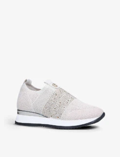 Carvela Janeiro Embellished Knitted Trainers 7 Carvela Janeiro Embellished Knitted Trainers -Manolo Blahnik Store R03830317 BONE ALT02