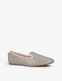 Carvela Shine Gem-detail Slip-on Flats 7 Carvela Shine Gem-detail Slip-on Flats -Manolo Blahnik Store R03831047 GOLD ALT02