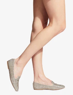 Carvela Shine Gem-detail Slip-on Flats 9 Carvela Shine Gem-detail Slip-on Flats -Manolo Blahnik Store R03831047 GOLD ALT05