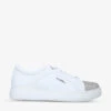 Carvela Soar Jewel Crystal-embellished Faux-leather Low-top Trainers