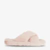 Ted Baker Lopply Cross-over Faux-fur Slippers