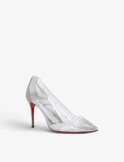 Christian Louboutin Degrastrass 85 PVC Courts -Manolo Blahnik Store R03855597 VERSSILVERLIN ALT02