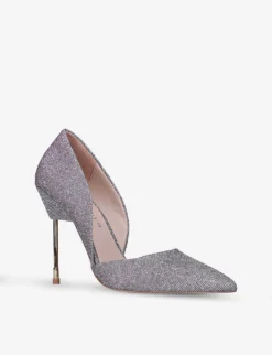 Kurt Geiger London Bond Textured Glittered Courts -Manolo Blahnik Store R03860498 PINK ALT02