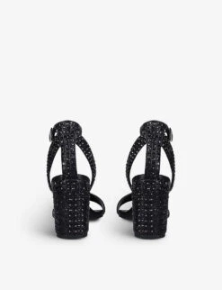 Carvela Kianni Embellished Heeled Sandals 8 Carvela Kianni Embellished Heeled Sandals -Manolo Blahnik Store R03865073 BLACK ALT03