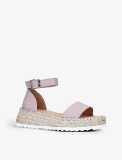 Chase Espadrille Flatform Leather Sandals -Manolo Blahnik Store R03875477 BLUSH ALT02