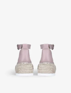 Chase Espadrille Flatform Leather Sandals -Manolo Blahnik Store R03875477 BLUSH ALT03