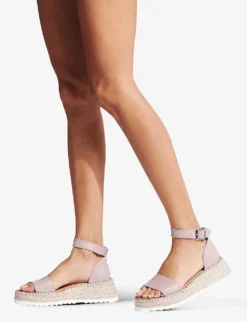 Chase Espadrille Flatform Leather Sandals -Manolo Blahnik Store R03875477 BLUSH ALT04
