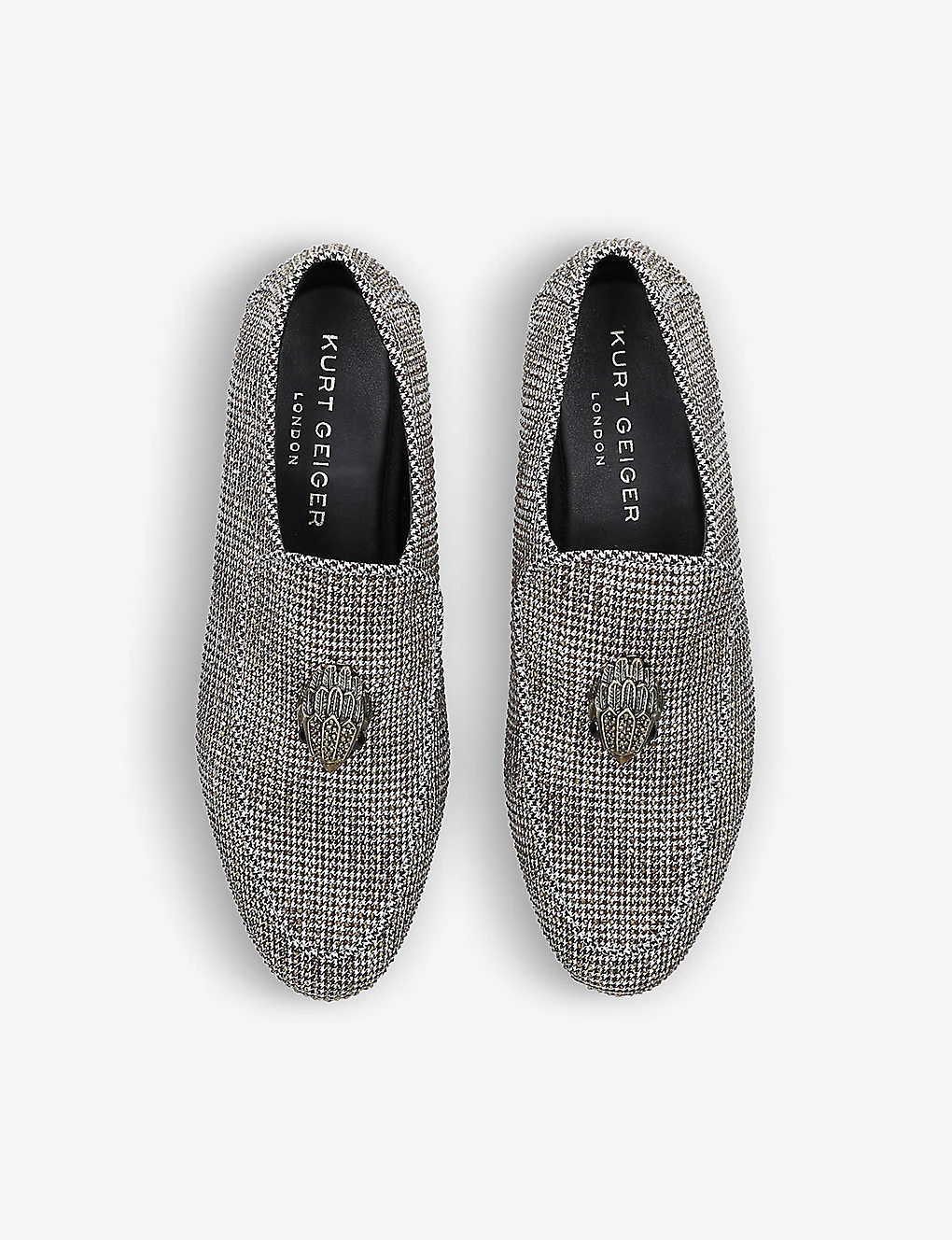 Kurt Geiger London Holly Eagle-embellished Woven Loafers 2 Kurt Geiger London Holly Eagle-embellished Woven Loafers - Image 2
