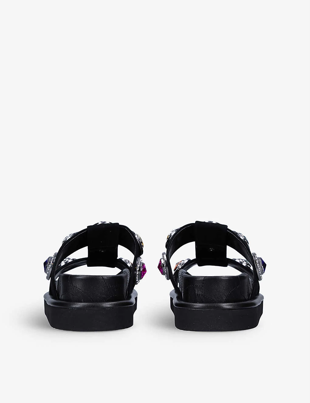 Kurt Geiger London Orson Crystal-embellished Suede Sandals 4 Kurt Geiger London Orson Crystal-embellished Suede Sandals - Image 4