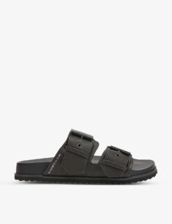 AllSaints Sian Double-strap Leather Sandals